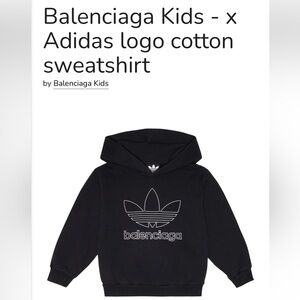 Balenciaga x Adidas Kids Hoodie